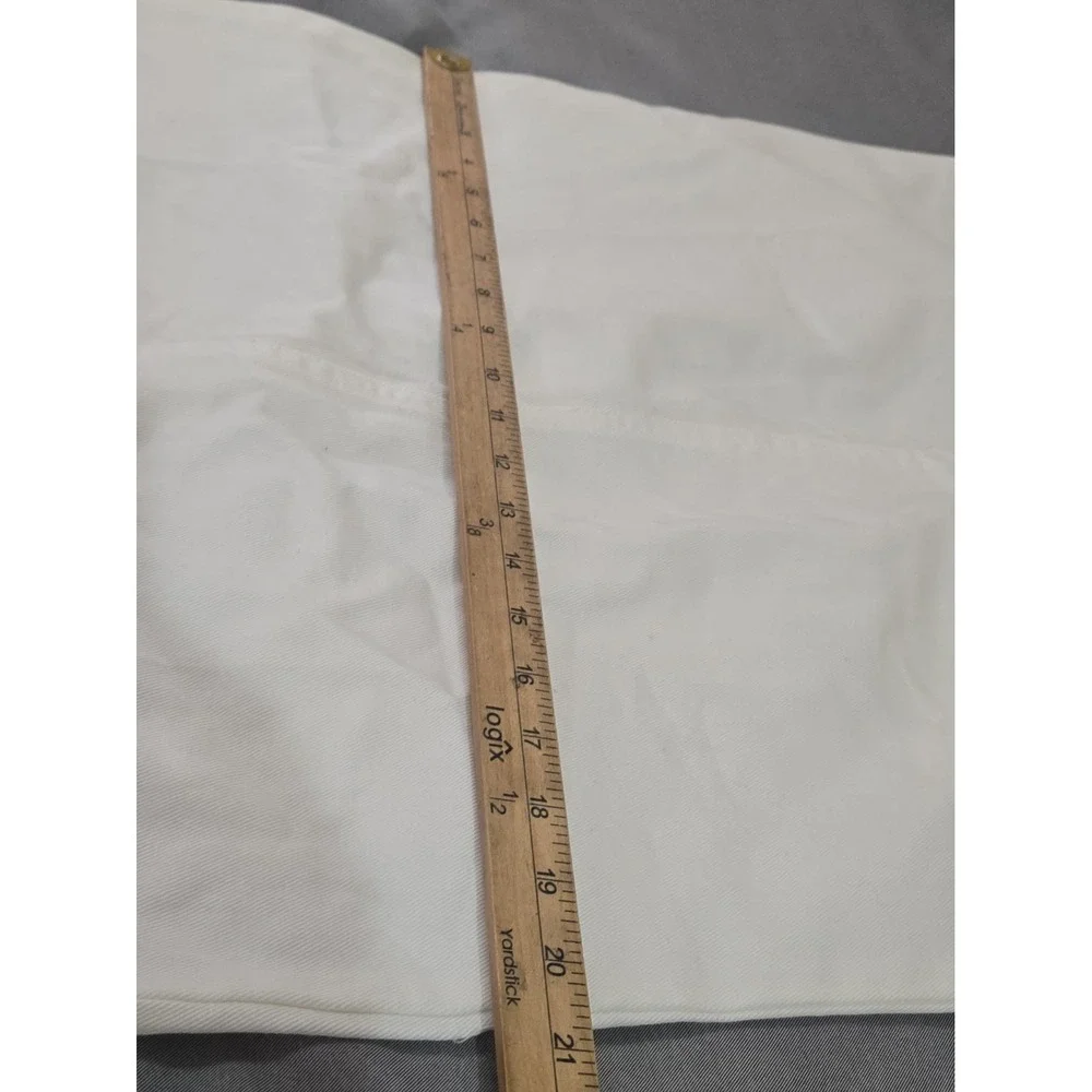 Chadwicks Maxi Skirt Womens 10T White Denim 100% Cotton Long Western Tall Vtg